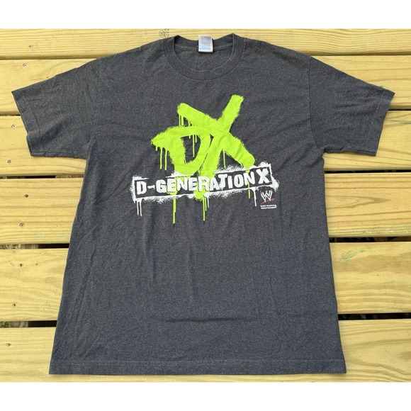 Vintage 2007 WWE Degeneration DX S*ck It Shirt Men's Large Gray Y2K Wrestling - Picture 1 of 8